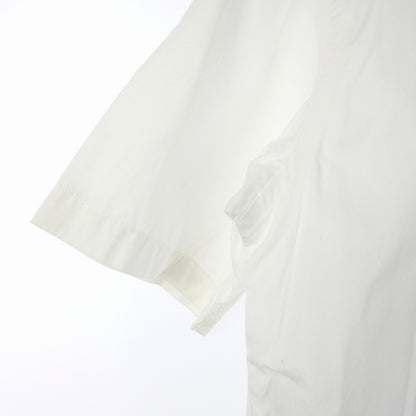 URSUS BAPE Shirt Short Sleeve Button-Down One Point Logo Cotton M White Men's