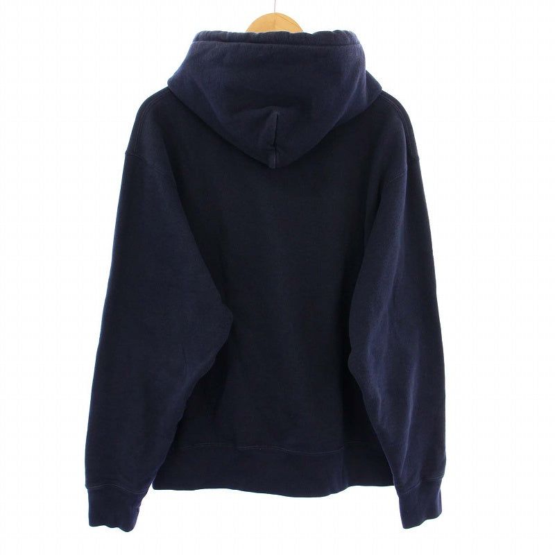 A BATHING APE MILO ON BAPE Relaxed Fit Pullover Hoodie M Size Long Sleeve Brushed Interior Navy Color Men's