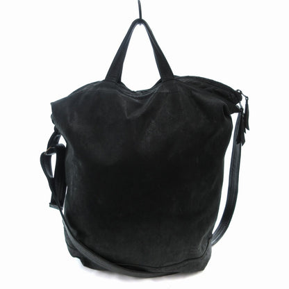 PORTER Frank 2WAY Leather Shoulder Bag Handbag Crossbody Black / Black / FT Men's