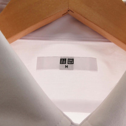 Unworn UNIQLO Tagged Dry Non-Iron Jersey Shirt Short Sleeve Button-Down M White ■SM3 /ZS Men's