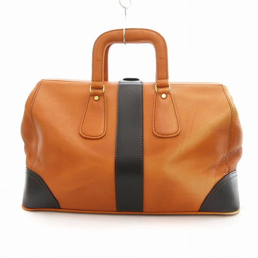 PORTER Old Baron Boston Bag Genuine Leather Brown /UO ■GY18 Men's