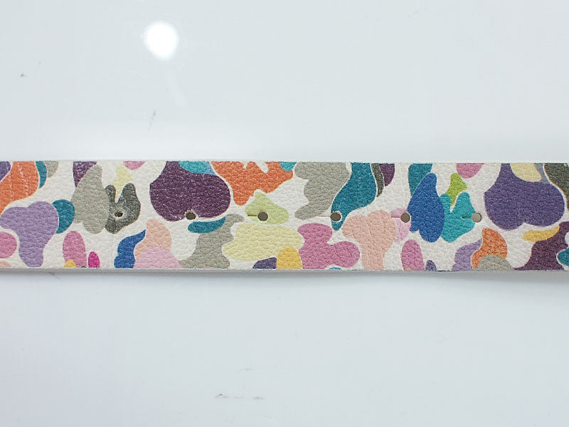 A BATHING APE Leather Belt Multi Camo MULTICAMO L BAPE