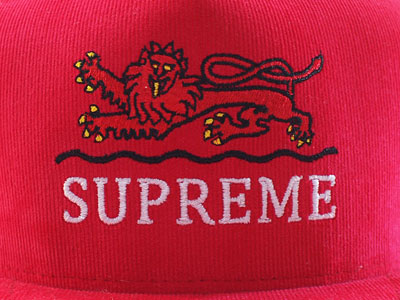Supreme 'Supporter 5 Panel Cap' Cap Lion Corduroy Supreme