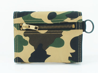 A BATHING APE × PORTER '1st CAMO WALLET' Monkey Camouflage Wallet Purse from PORTER Camo BAPE A Bathing Ape