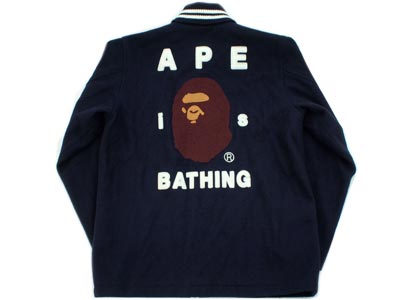 A Bathing Ape Varsity Jacket Pharaoh Car Coat BAPE Size M
