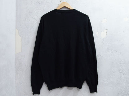 A BATHING APE College Logo Knit Sweater Black Black L BAPE