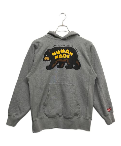 Bear Print Pullover Hoodie