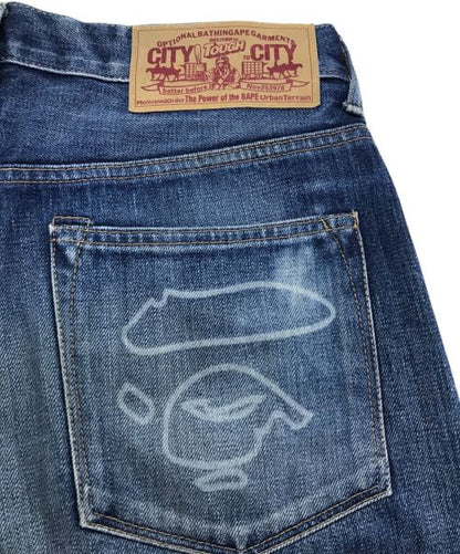 Pocket Logo Denim Pants / A BATHING APE / Indigo