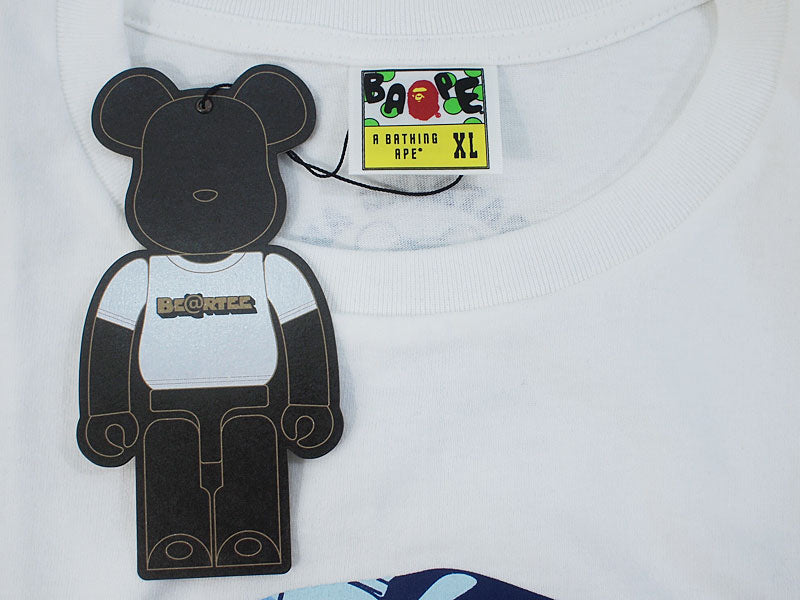 MEDICOM TOY x A BATHING APE BE@RBRICK BAPE BE@R TEE T-shirt Ape Bearbrick XL White