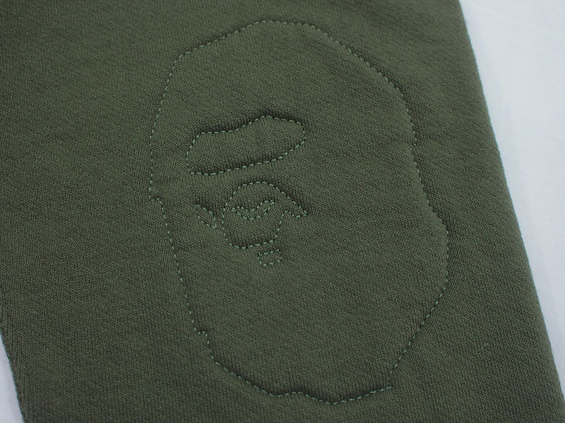 A BATHING APE Numbered Sweatshirt with Elbow Patches Crewneck Football CENTURION 22 BAPE Size M