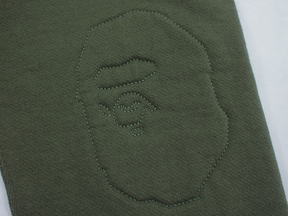 A BATHING APE Numbered Sweatshirt with Elbow Patches Crewneck Football CENTURION 22 BAPE Size M