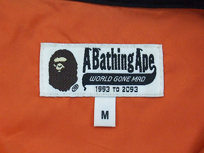A BATHING APE 'MA-1 Detail Coach Jacket' Coach Jacket A Bathing Ape Black Black M BAPE