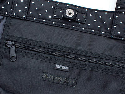 HEAD PORTER BLACK BEAUTY 'Dot' Tote Bag Black Beauty