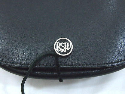 Rock Steady × PORTER All-Leather Shoulder Bag, Black Genuine Leather by Porter