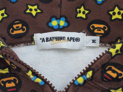 A BATHING APE 'MILO Monogram' Zip Hoodie MILO M BAPE