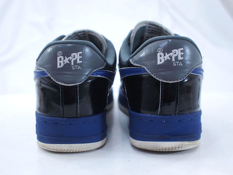 A BATHING APE 'BAPESTA' Sneakers Black Blue - Size 28