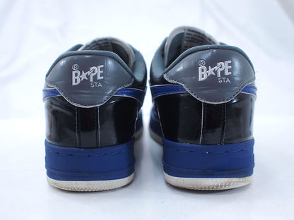 A BATHING APE 'BAPESTA' Sneakers Black Blue - Size 28