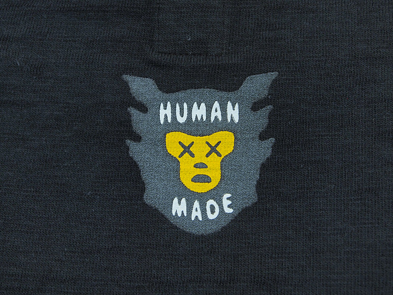 HUMAN MADE x KAWS 'XX22TE008' T-shirt Heart Logo Black Black M Human Made KAWS