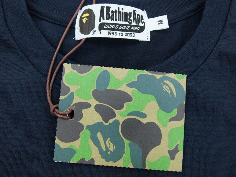 A BATHING APE x DOVER STREET MARKET GINZA Long Sleeve T-Shirt L/S Tee Size M DSMG Dover Navy BAPE