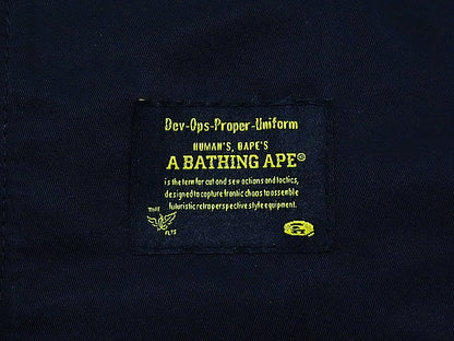 A BATHING APE 'MA-1 Detail Coach Jacket' Coach Jacket A Bathing Ape Black Black M BAPE