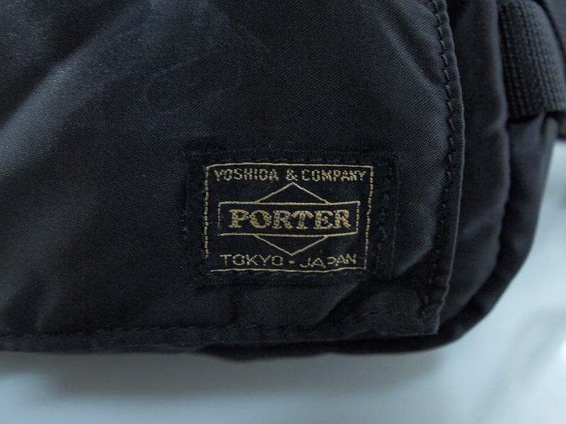 PORTER 'TANKER 2WAY WAIST BAG' Waist Bag Body Bag with Shoulder Strap, Porter Tanker, Yoshida Bag, Black