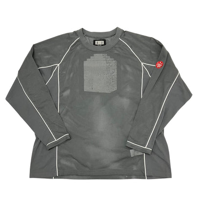 cavempt Mesh Raglan Color Long Sleeve Cut-and-Sew