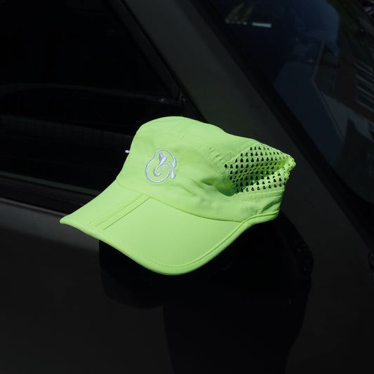 Foldable Mesh Cap - Neon Yellow